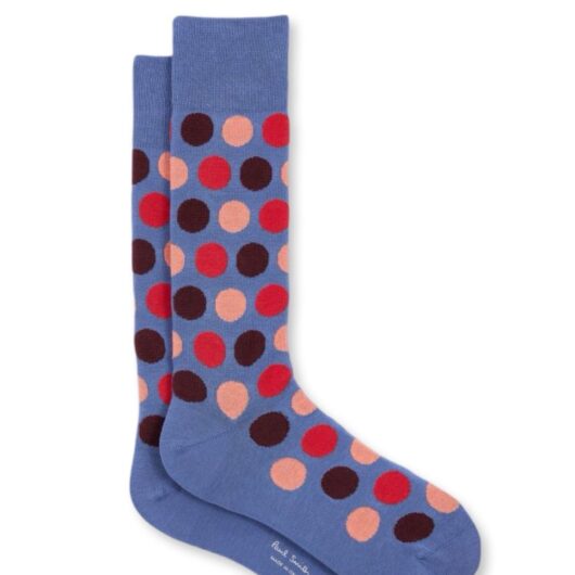 PAUL SMITH ILARIO POLKA DOT SOCKS colour: BLUE