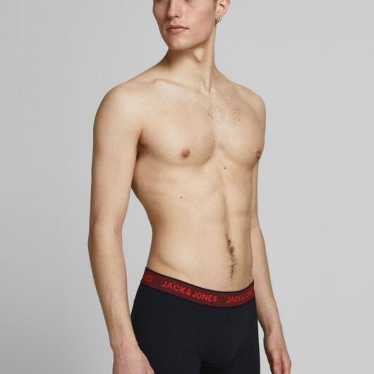 Jack and Jones | Mens Basic Jaquard Boxer Trunks - L