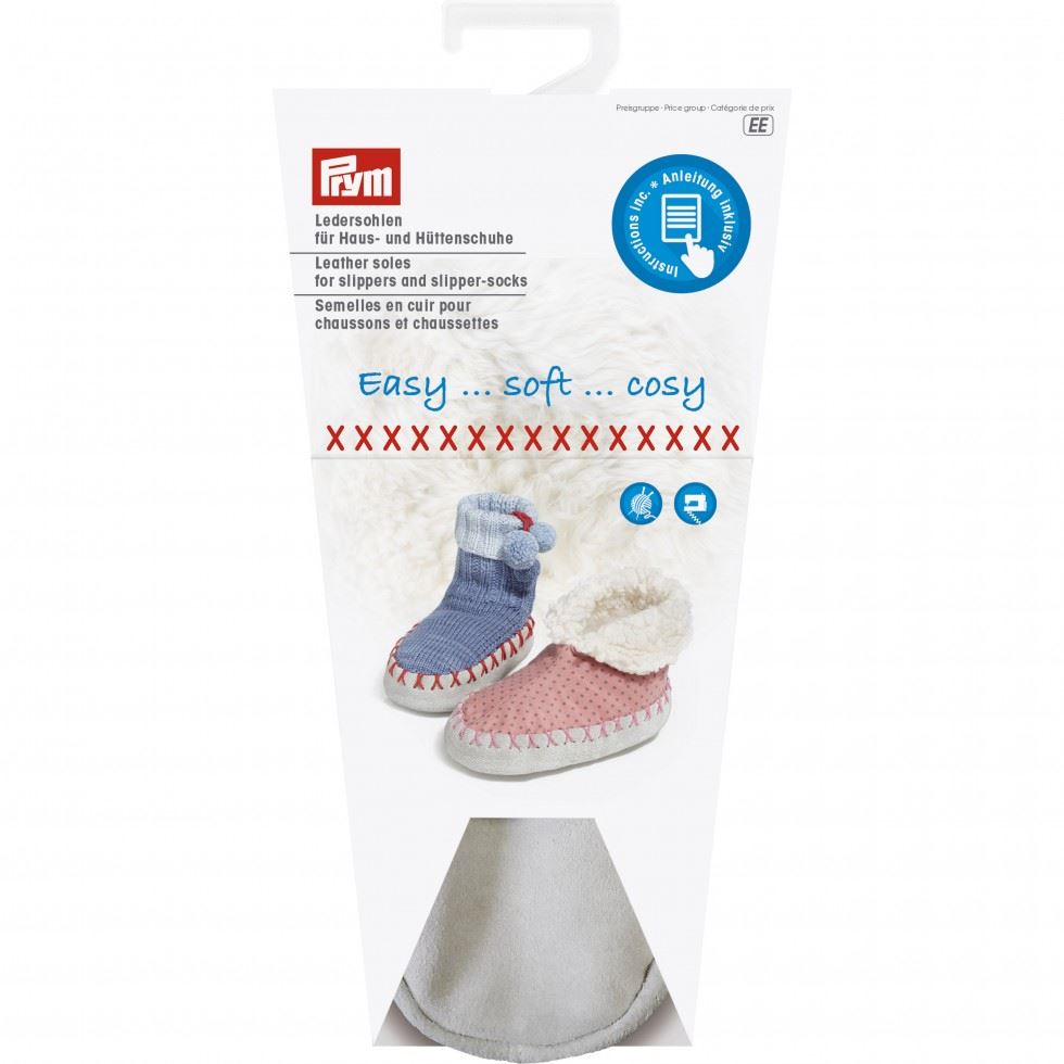 Prym Leather Soles Slipper Sock Bases
