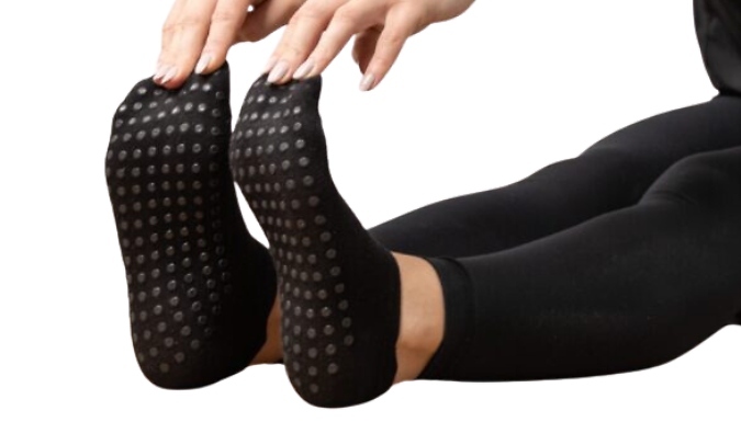3 Pairs of Myga Non-Slip Yoga Socks - 4 Sizes