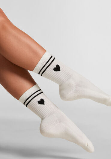 Hunkemöller Cotton Crew Socks White