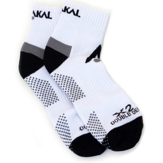 Karakal X2 Plus Mens Trainer Socks - White/Black