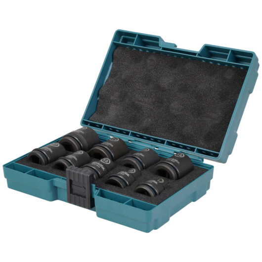 Makita E-16564 9 Piece 1/2" Drive Hexagon Impact Socket Set 1/2"