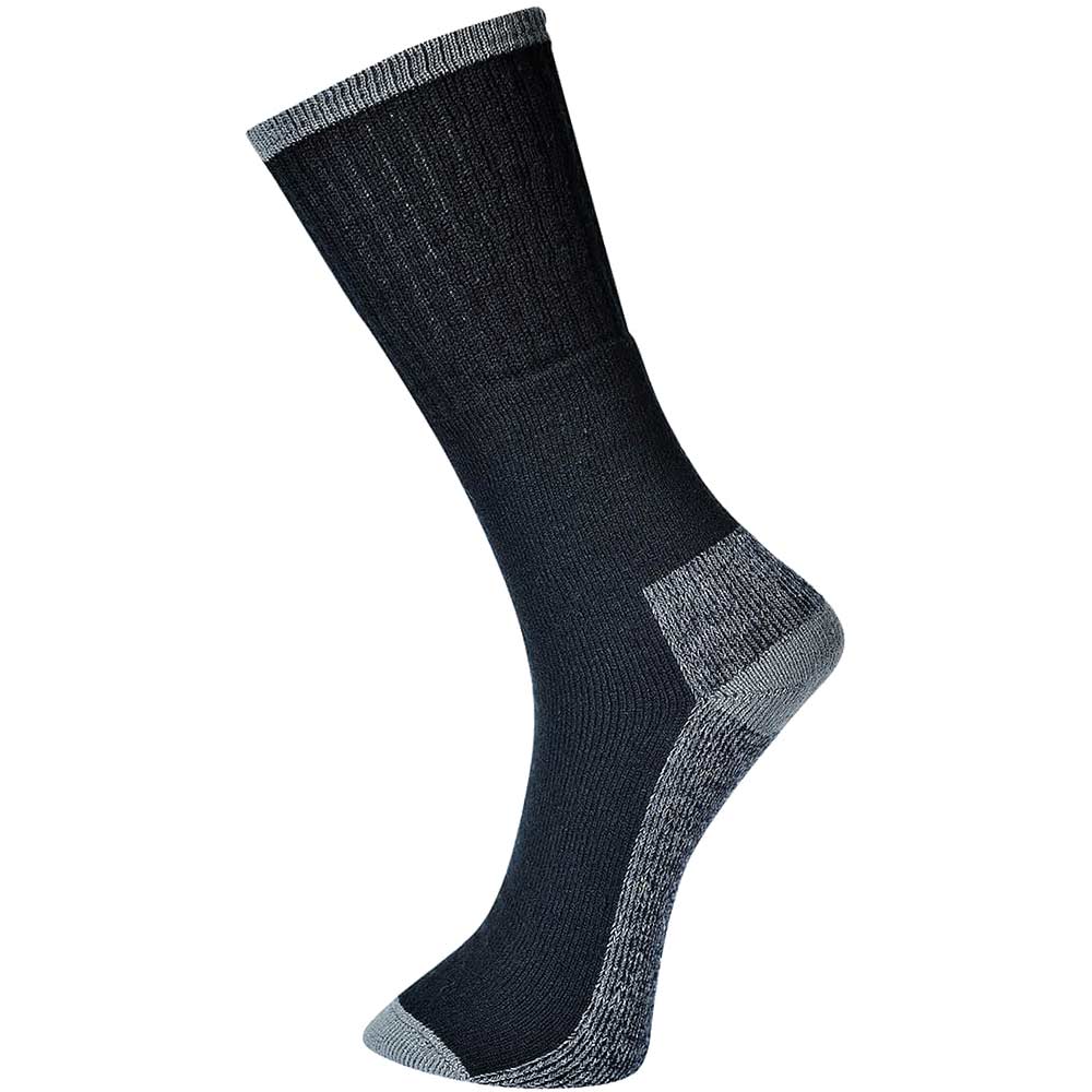 Portwest Work Socks Black 6 - 9 Pack of 3
